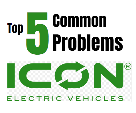 top 5 most common icon golf cart problems 2023